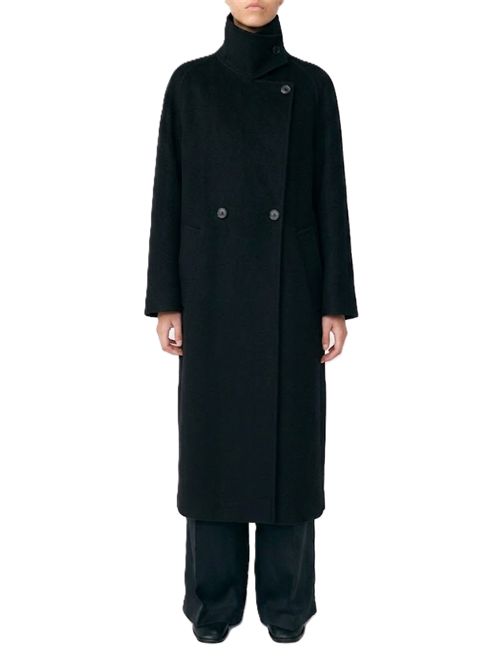 doublé button coat Lisa Yang | 2026618BL BLACK